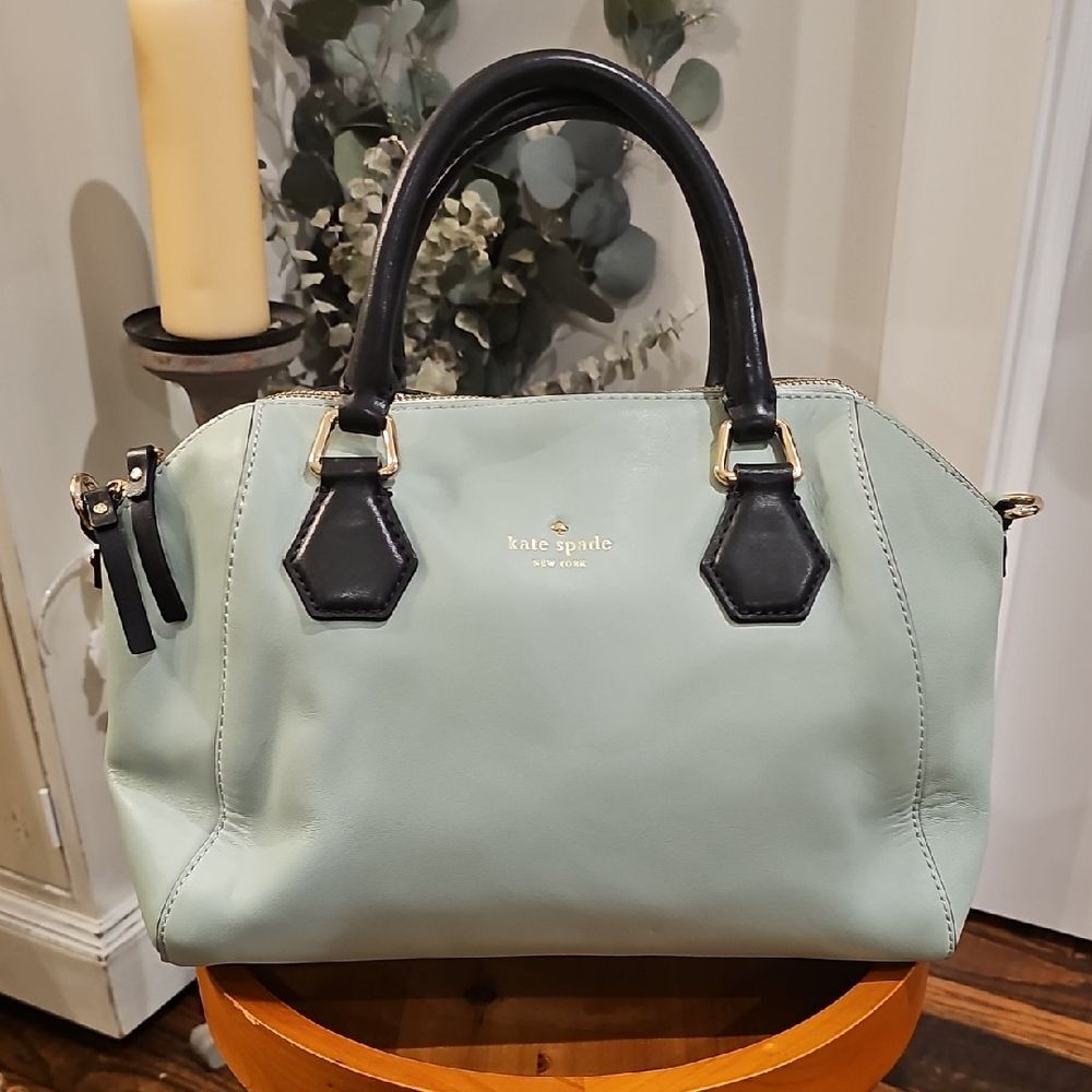KATE SPADE Catherine Street Pippa Dusty Mint Satchel Coastal Purse Preppy Chic